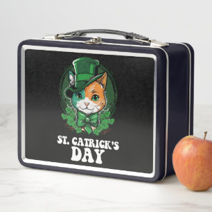 Lunch Box Amoureux de les chats de la Saint-Patrick