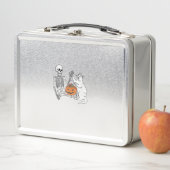 Lunch Box Amoureux de les chats Halloween Funny Skeleton et  (En situation)