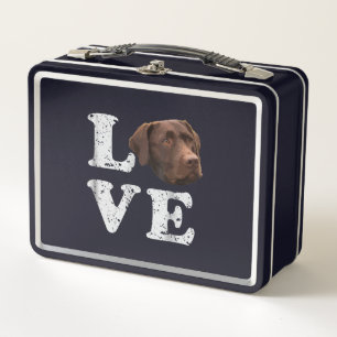 Lunch Box Amoureux des chiens I Love Chocolate Labrador Re