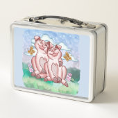 Lunch Box Amoureux des cochons (Dos)