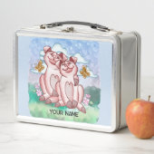 Lunch Box Amoureux des cochons (En situation)