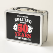 Lunch Box Amusant 50ème anniversaire Couples mariés 50 ans (Dos)