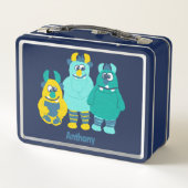 Lunch Box Amusant Petit Cartoon Monsters Garçons (Dos)