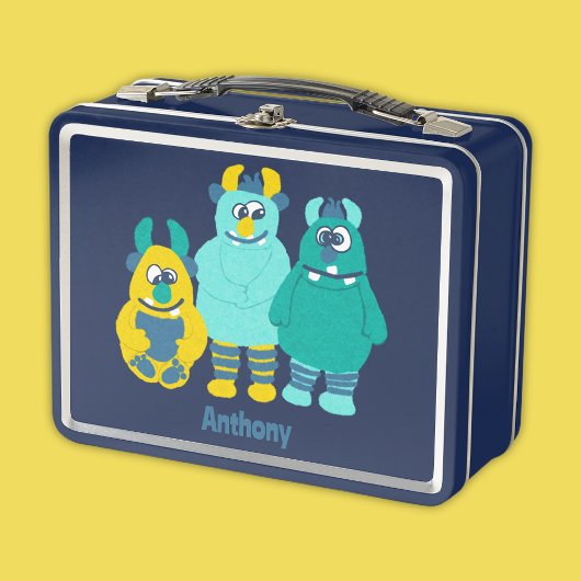 Lunch Box Amusant Petit Cartoon Monsters Garçons