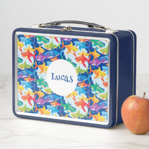 Lunch Box Amusante fête de ballon d'anniversaire de requin a