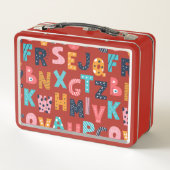 Lunch Box Amusement Alphabet personnalisé - Retour à l'école (Dos)