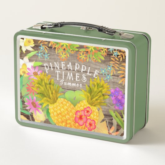 Lunch Box Ananas à fleurs (Dos)