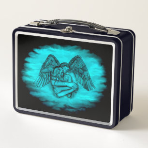 Lunch Box Angel Eros en amour, design noir et vert