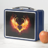 Lunch Box Angel Fire Heart with Wings (En situation)