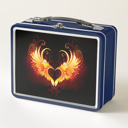 Lunch Box Angel Fire Heart with Wings (Devant)