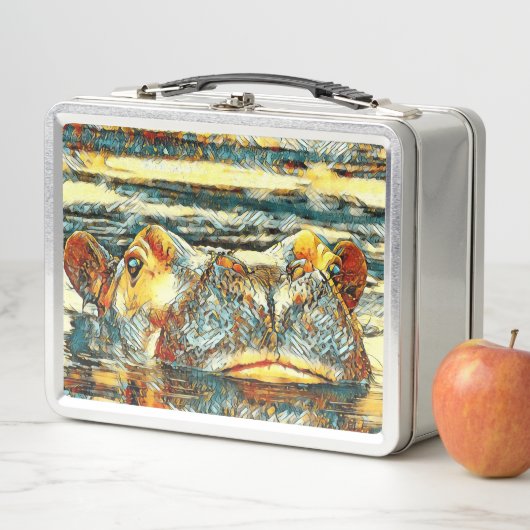 Lunch Box AnimalArt_Hippo_001 (En situation)