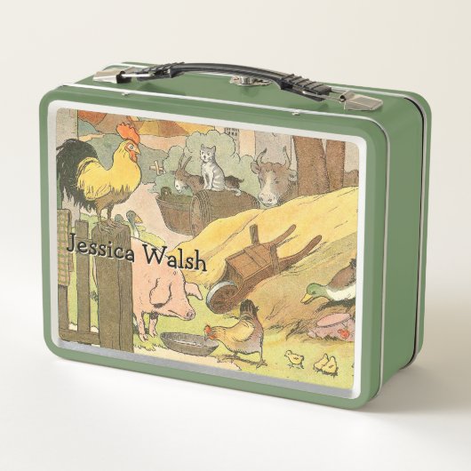 Lunch Box Animaux de ferme rustiques (Dos)