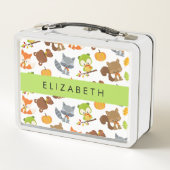 Lunch Box Animaux de forêt, Animaux de forêt, Votre nom (Dos)