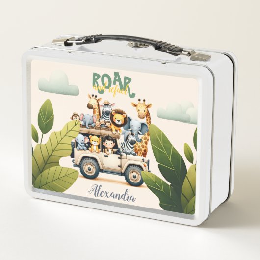 Lunch Box Animaux de la Jungle (Dos)