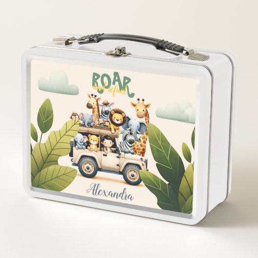 Lunch Box Animaux de la Jungle (Devant)