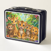 Lunch Box Animaux de la jungle pour bébé (Dos)