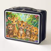 Lunch Box Animaux de la jungle pour bébé (Devant)