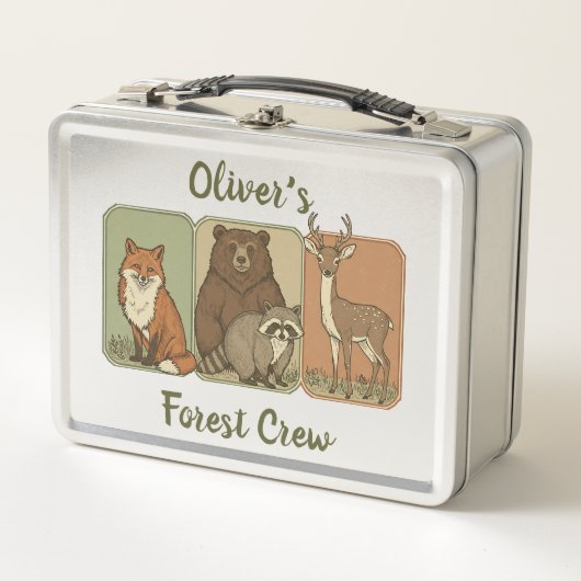 Lunch Box Animaux des Bois - Équipe de la Forêt  (Devant)