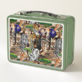 Lunch Box Animaux sauvages de la Savane africaine (Dos)