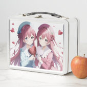 Lunch Box Anime coeur Saint Valentin (En situation)