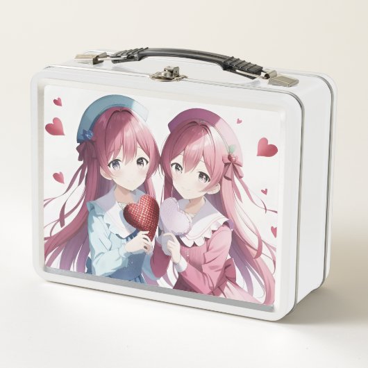 Lunch Box Anime coeur Saint Valentin (Devant)