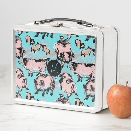 Lunch Box Année chinoise du porc 2019 Déjeuner original Mono (En situation)