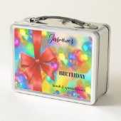 Lunch Box Anniversaire festif coloré (Dos)