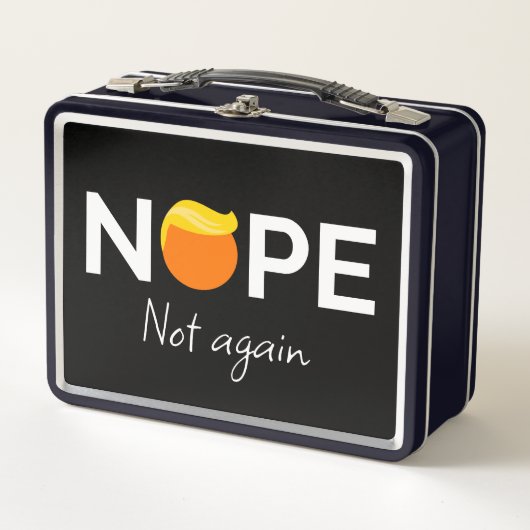 Lunch Box Anti-Trump - Non, pas encore moi (Devant)