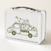 Lunch Box Aperçu camion de Noël Père Noël vue côté voiture (Dos)