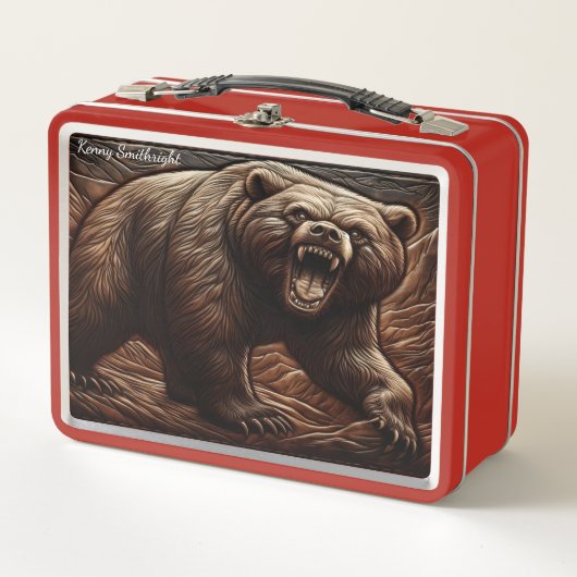 Lunch Box Apex Predator en cuir embouti (Devant)