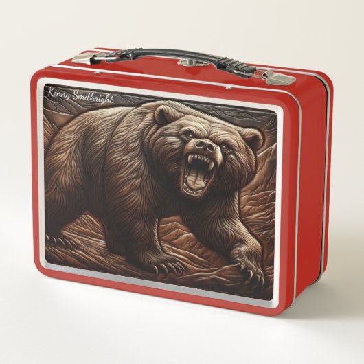 Lunch Box Apex Predator en cuir embouti (Dos)