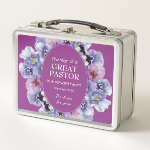 Lunch Box Appréciation du pasteur Merci Floral