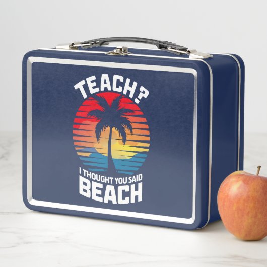 Lunch Box Apprenez-Moi Que Vous Avez Dit Professeur De Plage (En situation)