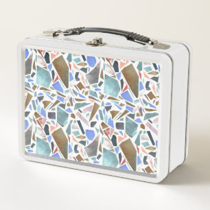 Lunch Box Aquarelle Abstraite : arrière - plan blanc dessiné