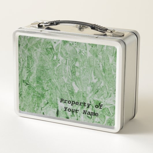 Lunch Box Aquarelle Abstraite verte (Dos)
