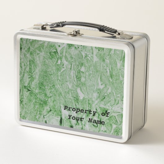 Lunch Box Aquarelle Abstraite verte (Devant)