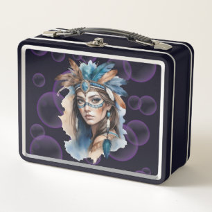 Lunch Box Aquarelle Beauté tribale : Esprit d'art bohème