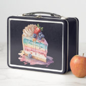 Lunch Box Aquarelle Coupe de gâteau Délice : (En situation)