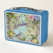 Lunch Box Aquarelle de citrons et de bleuets (Dos)