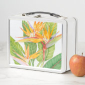 Lunch Box Aquarelle de fleurs exotiques (En situation)