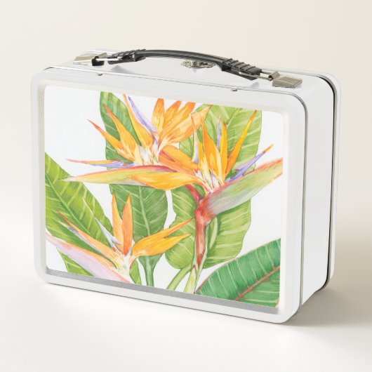 Lunch Box Aquarelle de fleurs exotiques (Dos)