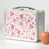 Lunch Box Aquarelle de fleurs sauvages (En situation)