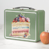 Lunch Box Aquarelle de gâteau tranche délice (En situation)