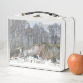 Lunch Box Aquarelle de ravin neigeux (En situation)