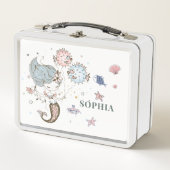 Lunch Box Aquarelle de sirène personnalisée (Devant)