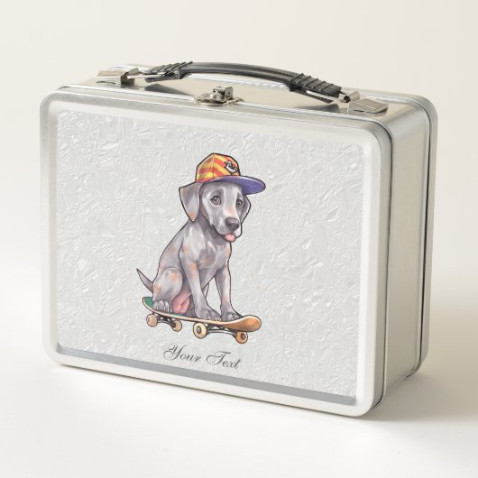 Lunch Box Aquarelle Great Dane Metal Boîte à lunch (Devant)