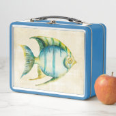 Lunch Box Aquarium bleu et jaune Poisson (En situation)