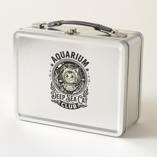Lunch Box Aquarium Chat de mer profond Graphique de chat drô (Devant)