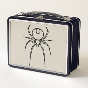 Lunch Box Araignée - Bone White et Bat Black