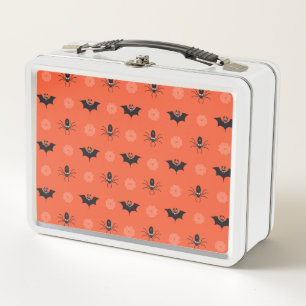 Lunch Box Araignée d'Halloween, chauve-souris et motif de co